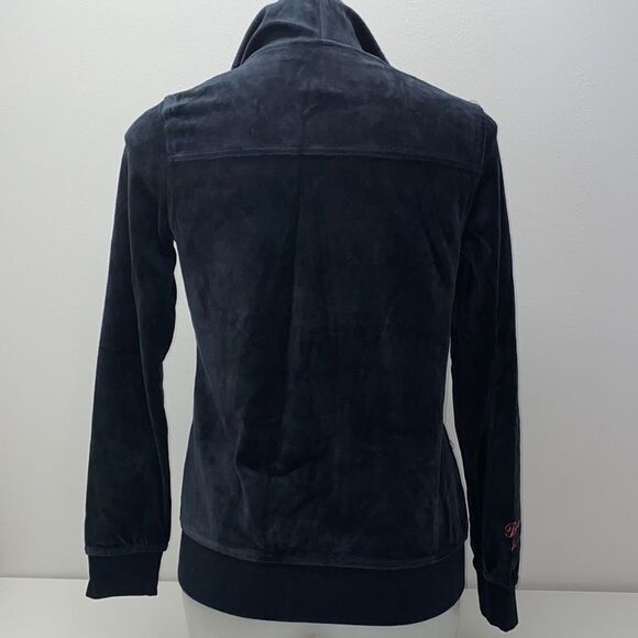 BCBGMAXAZRIA HOODIE SWEATER WOMENS BLACK new medium - Picture 4 of 10